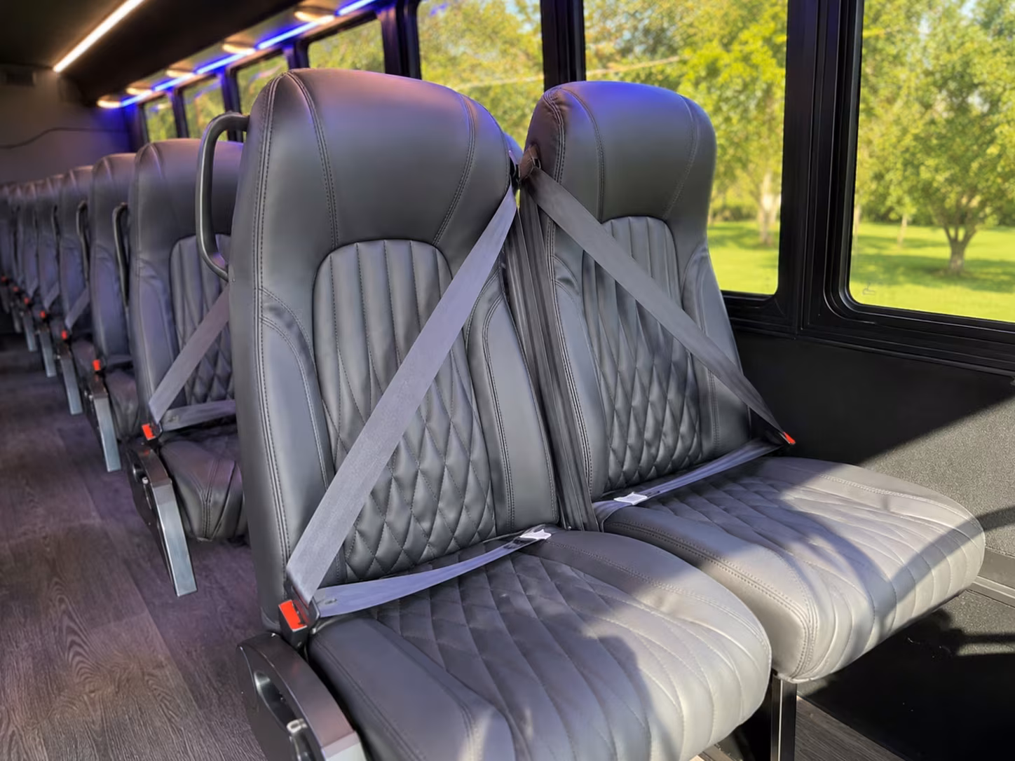 18 passenger minibus inside