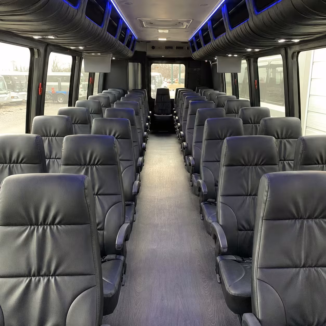 25 passenger minibus inside