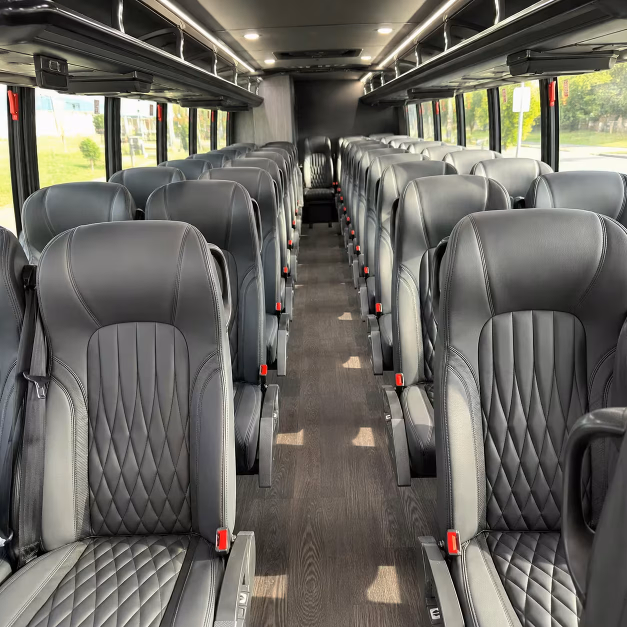 28 passenger minibus interior