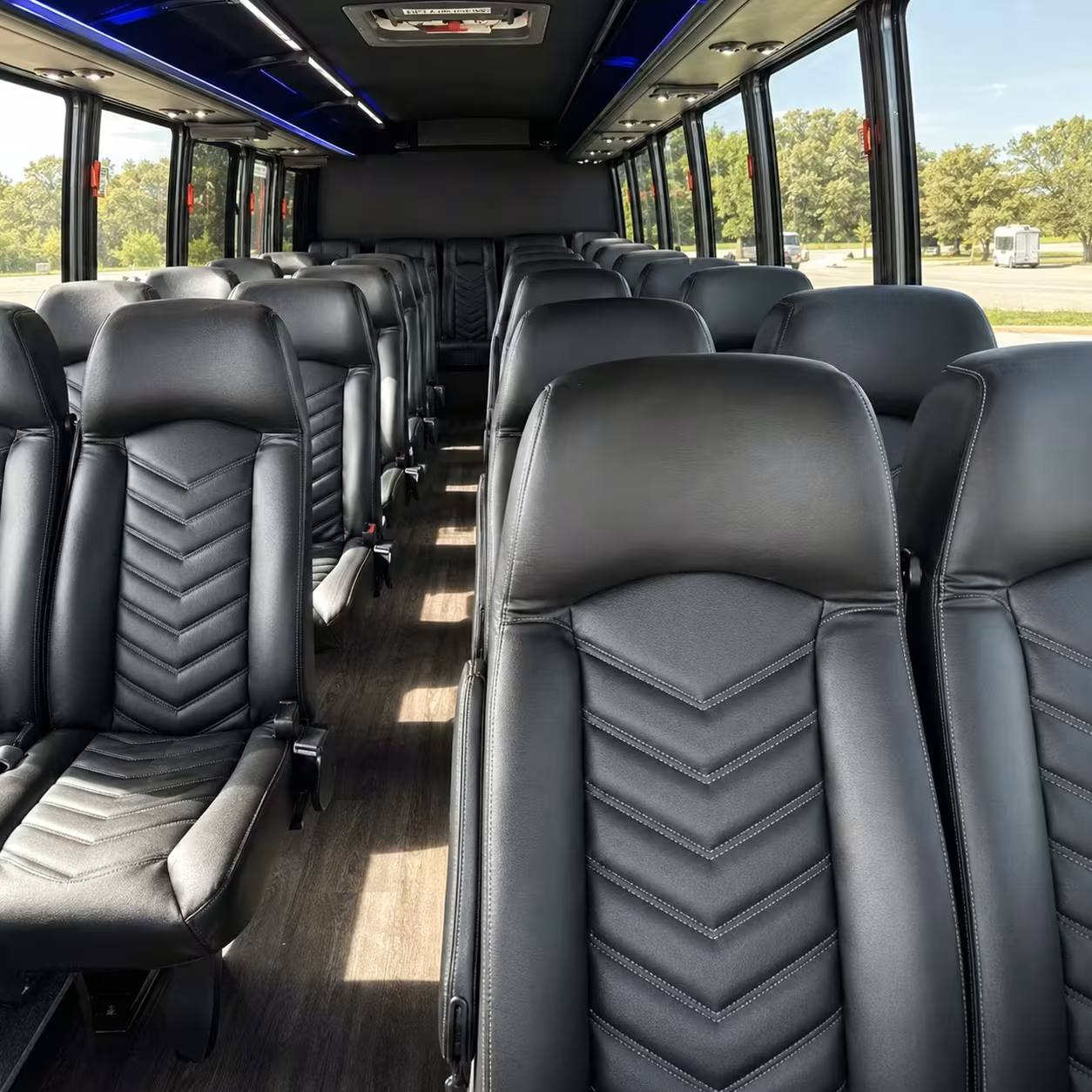 35 passenger minibus interior