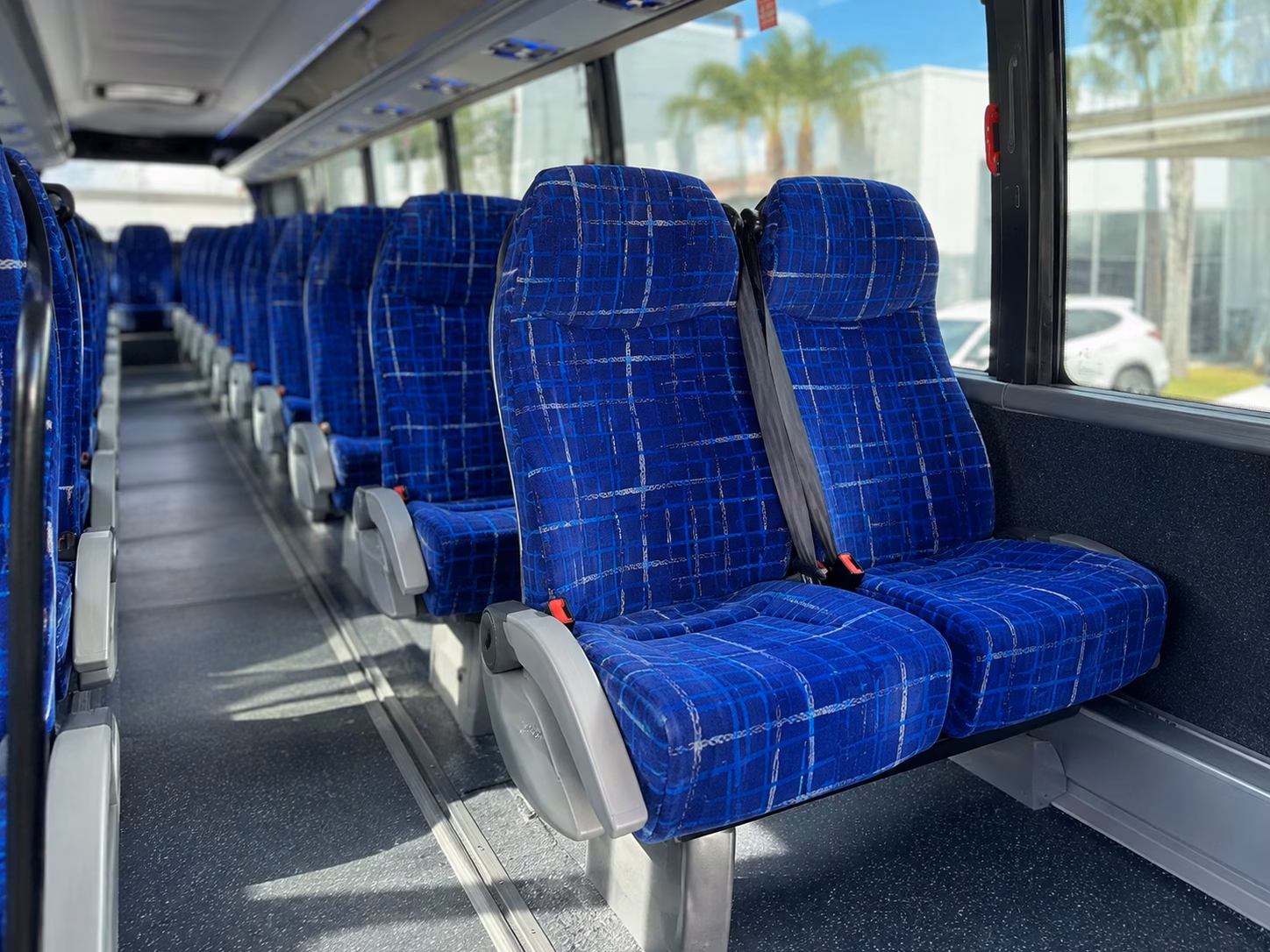 augusta charter bus rental interior